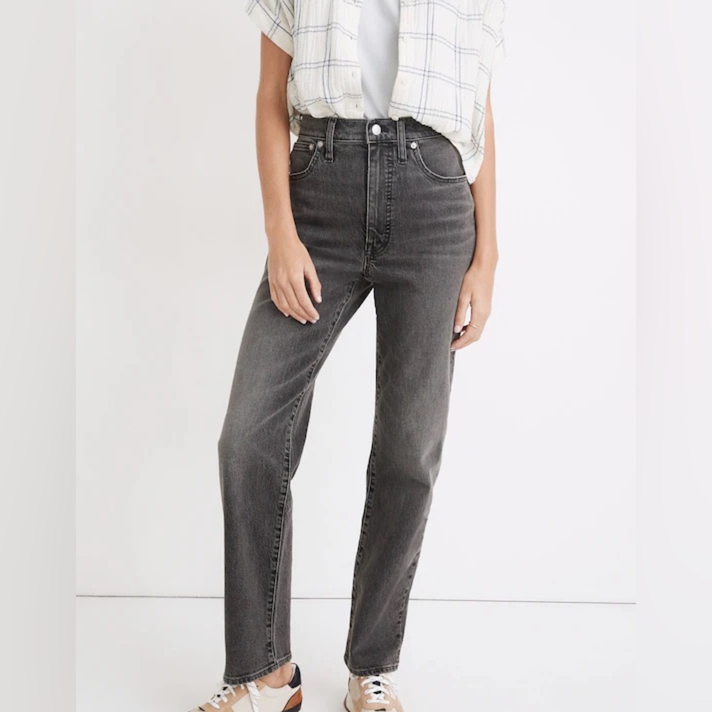 Madewell Perfect Vintage Straight Jean in Cosner Wash 28 TALL